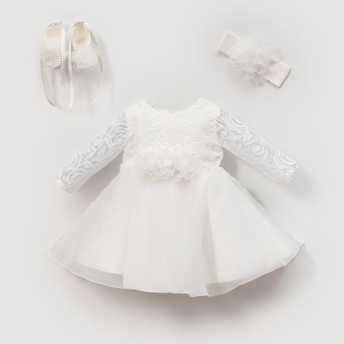 Festkleid Spitze Blumen