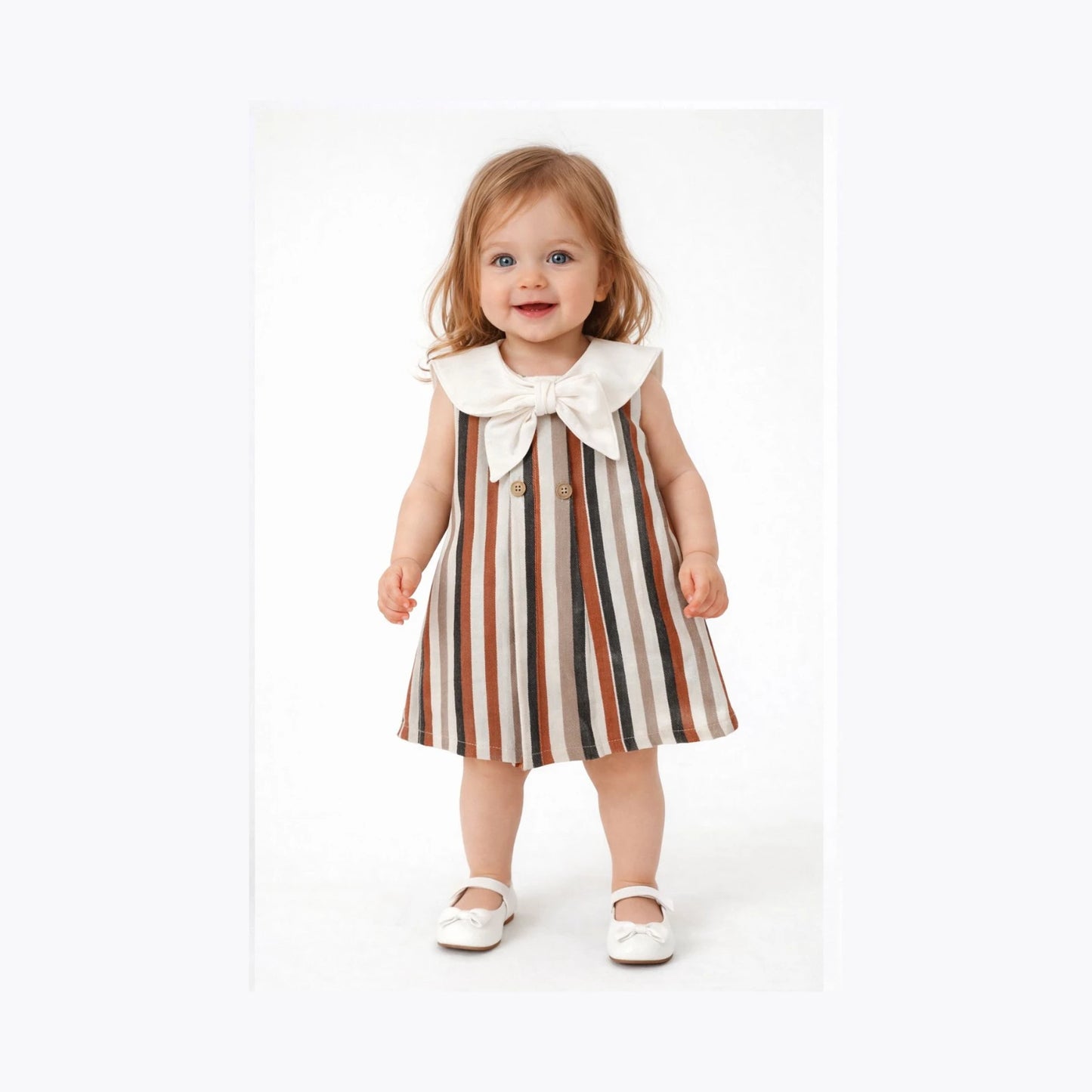 Kleid Baumwolle Streifen