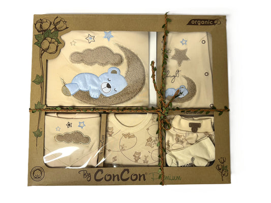 Baby Erstausstattung 10-teilig – Bio-Baumwolle Set mit Bärchen