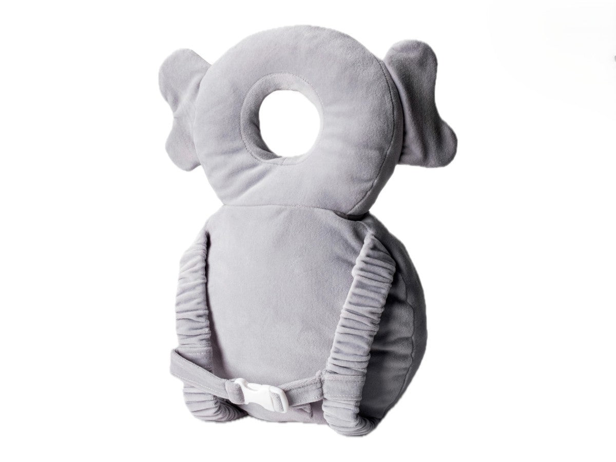 Baby Kopf- & Rückenschutz – Elefanten Design, weich & sicher