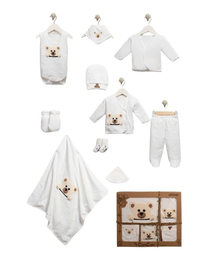 Erstlingsset Baumwolle Teddymotiv