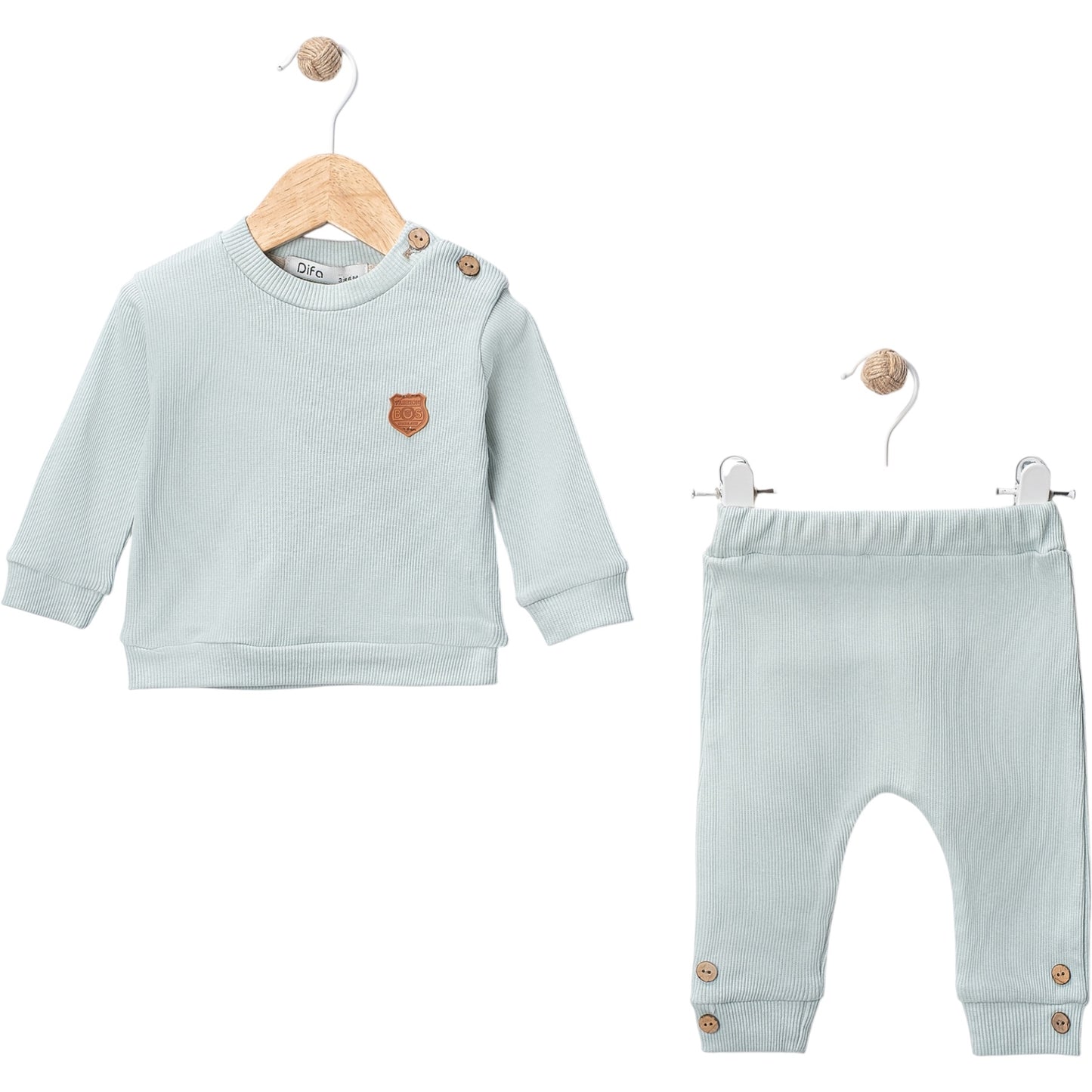 Zweiteiliges Jungen-Outfit in Schwarz & Grau – Sweater & Hose im modernen Look