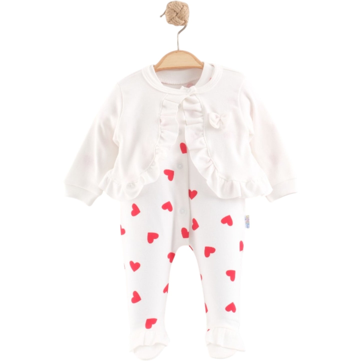 Mädchen Baby-Set 2-teilig – Strampler & Bolero ❤️🎀