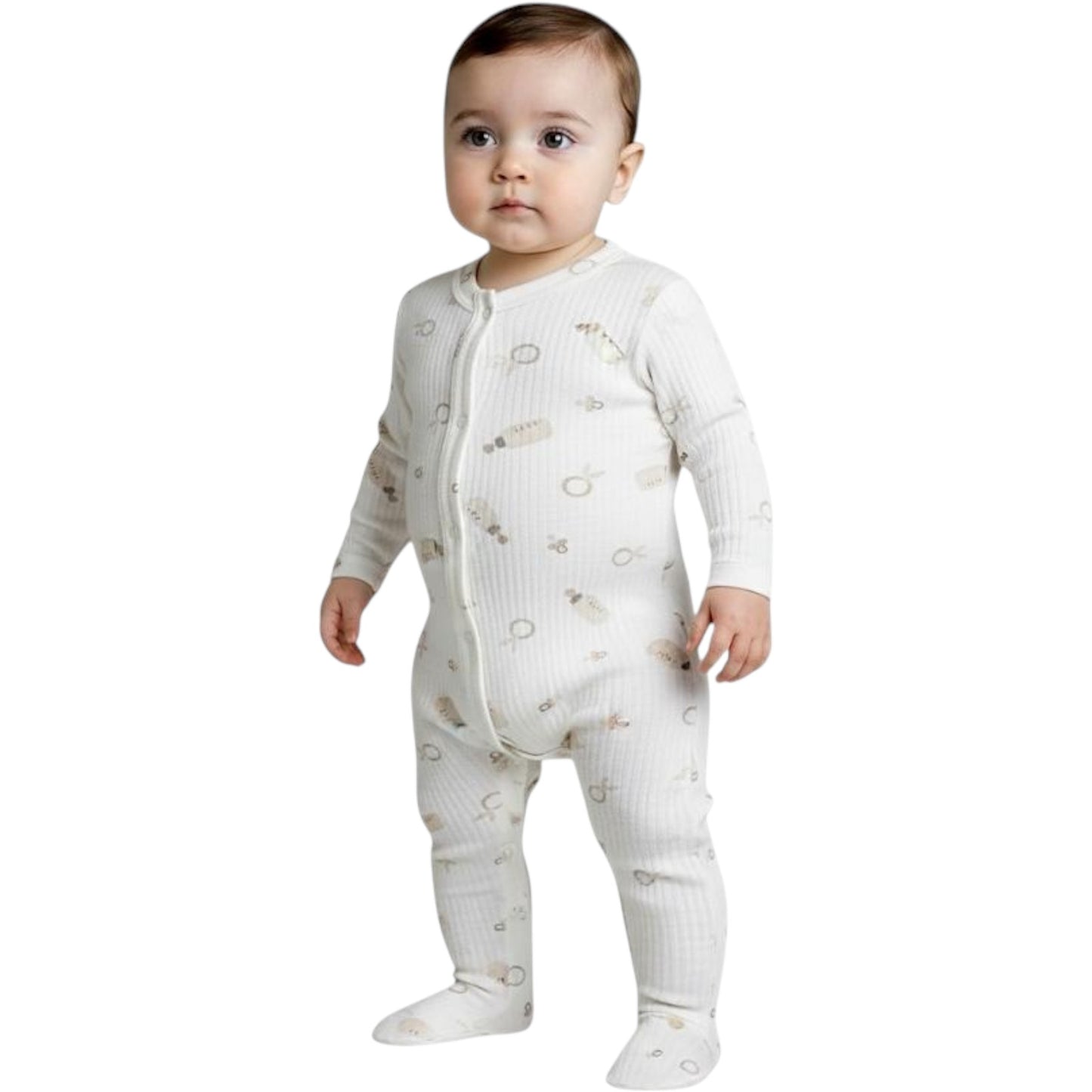 Unisex Babystrampler mit Füßchen – weich & super bequem 🌙