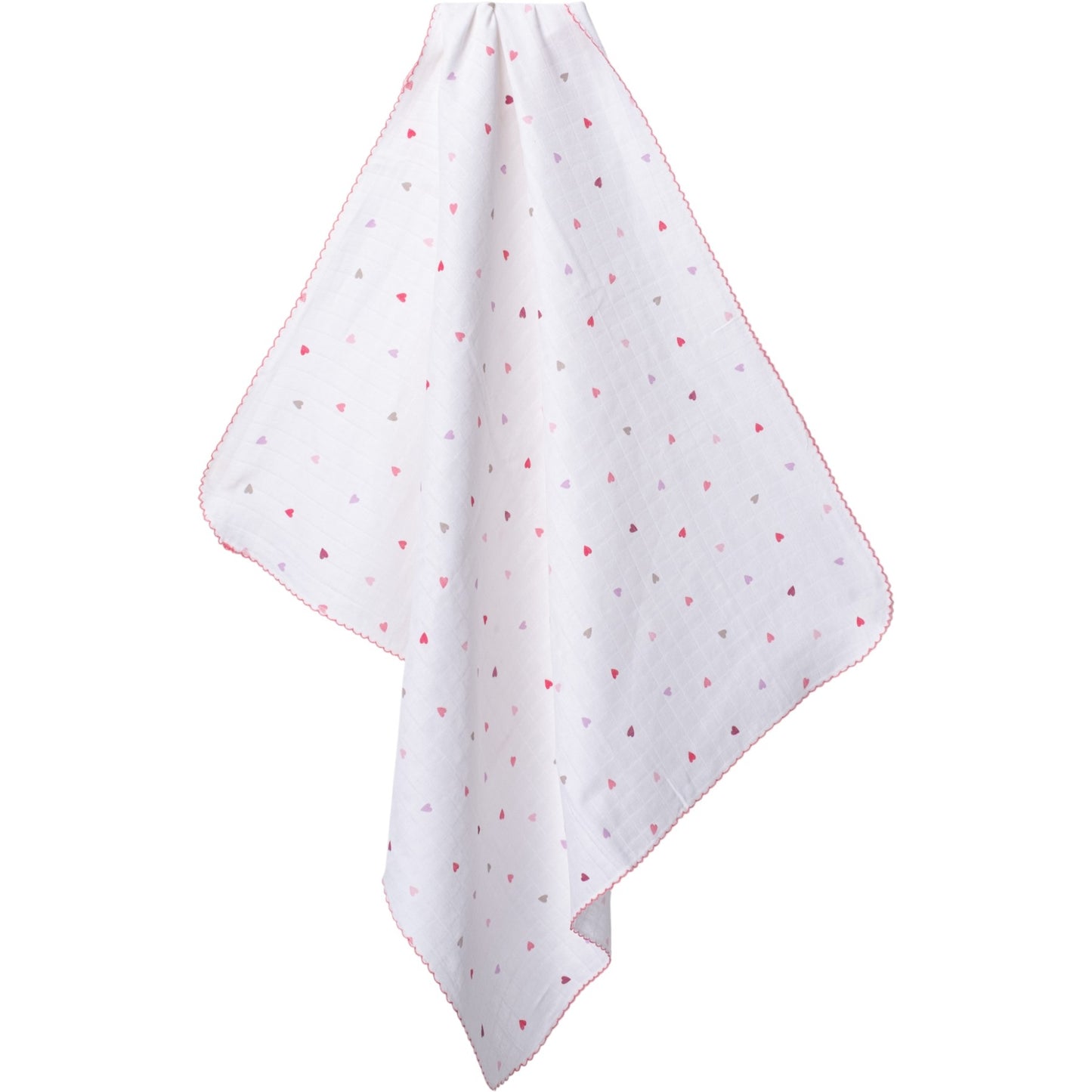 Babydecke Baumwolle mit Herzen