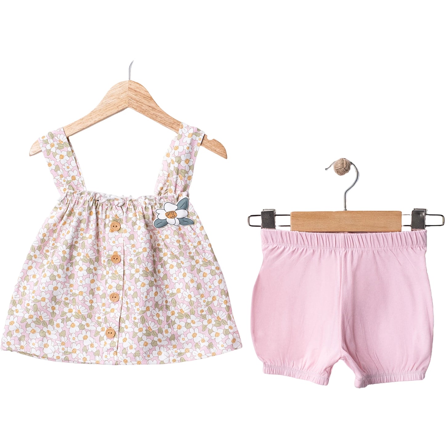 Baby Set Baumwolle Blumen