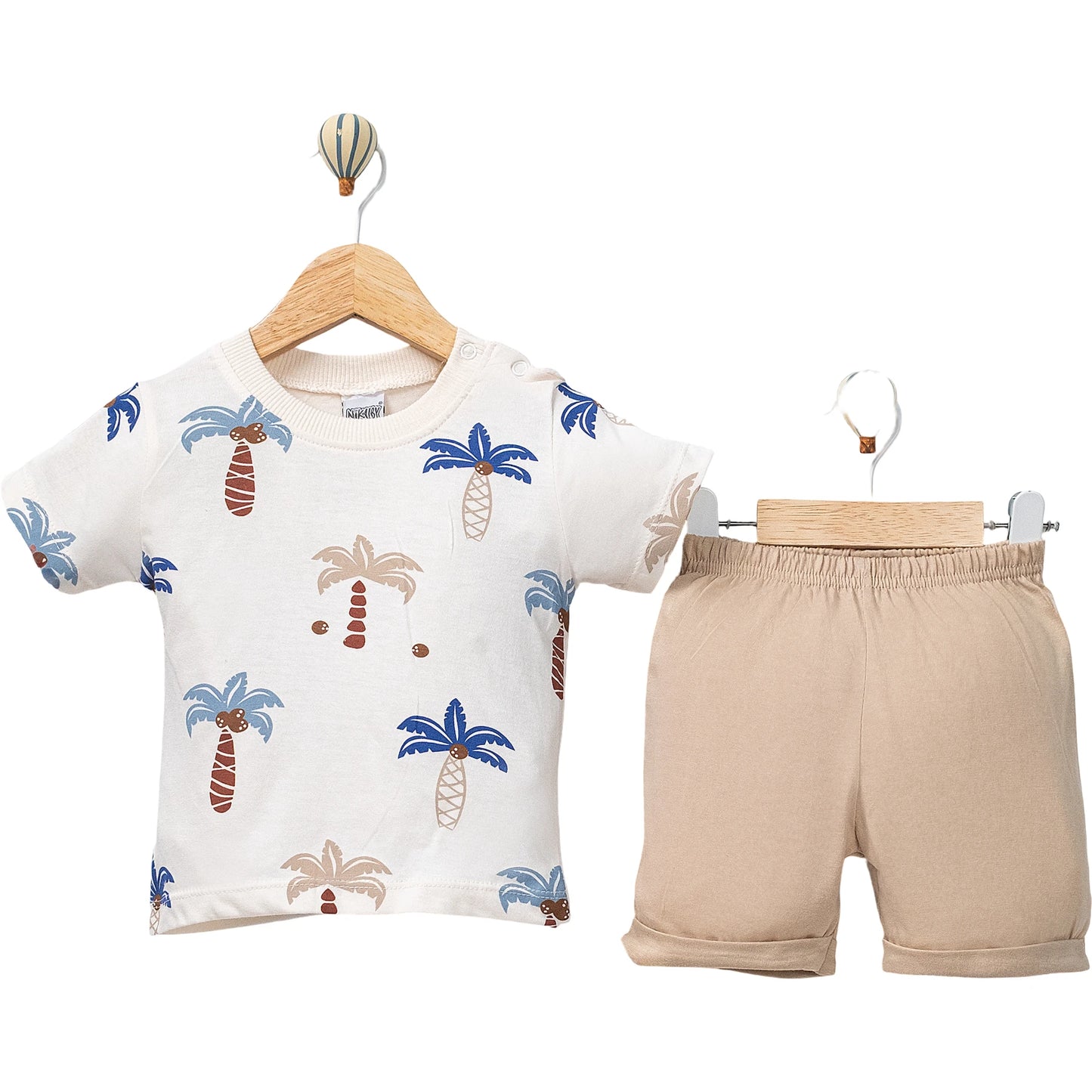 Babyset Baumwolle Palmen