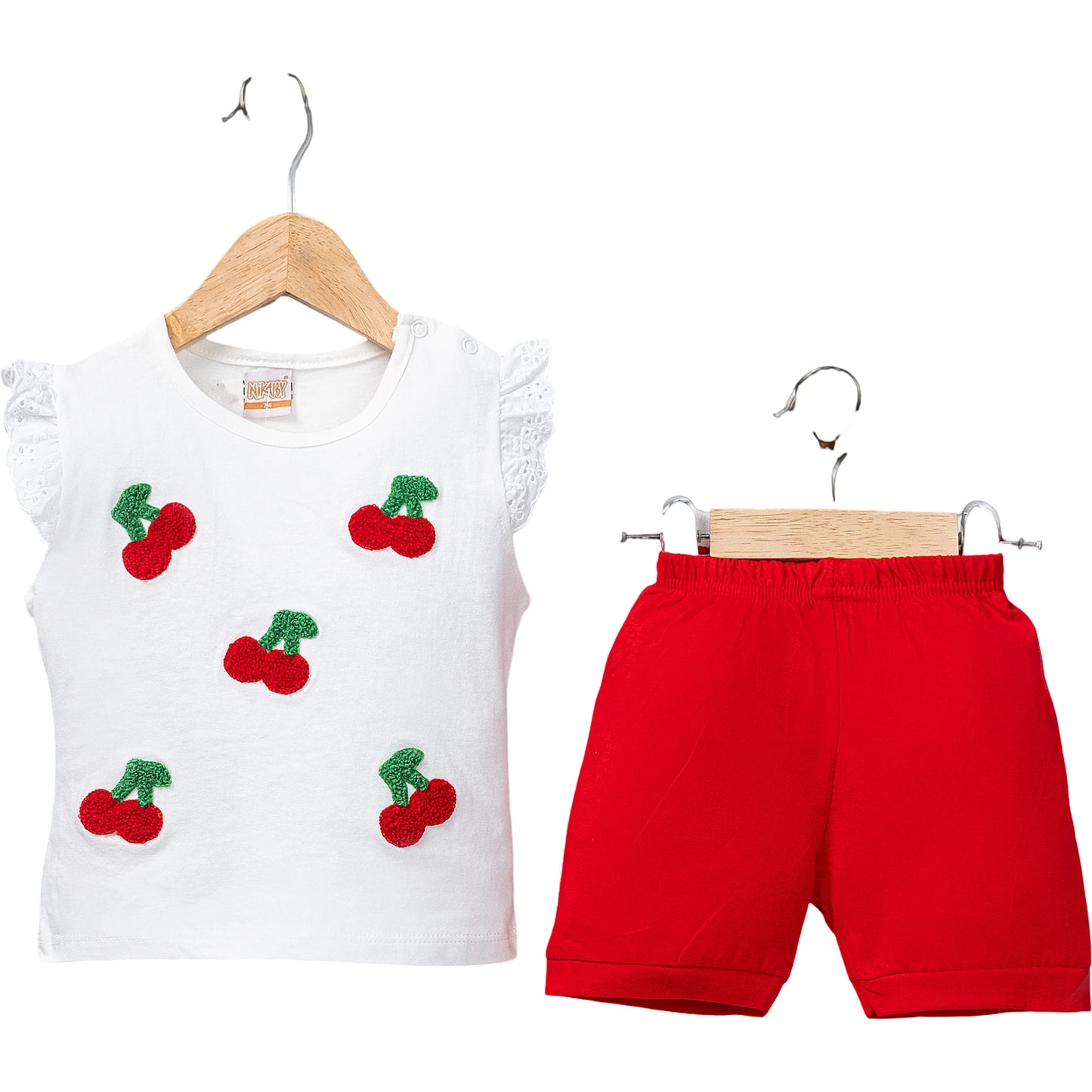 Outfit-Set Baumwolle Kirschen