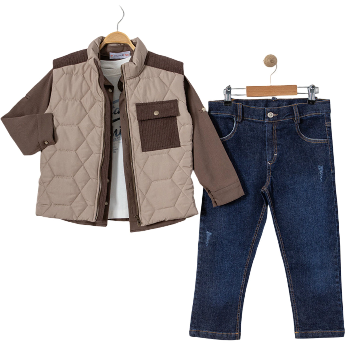 Outfit Set Weste Jeans