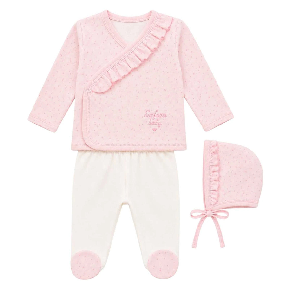 Baby Outfit-Set Rüschen 3-teilig