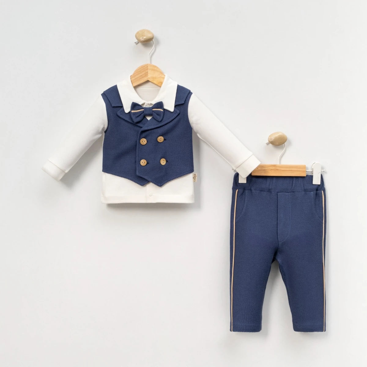 Babyoutfit Baumwolle Weste Fliege
