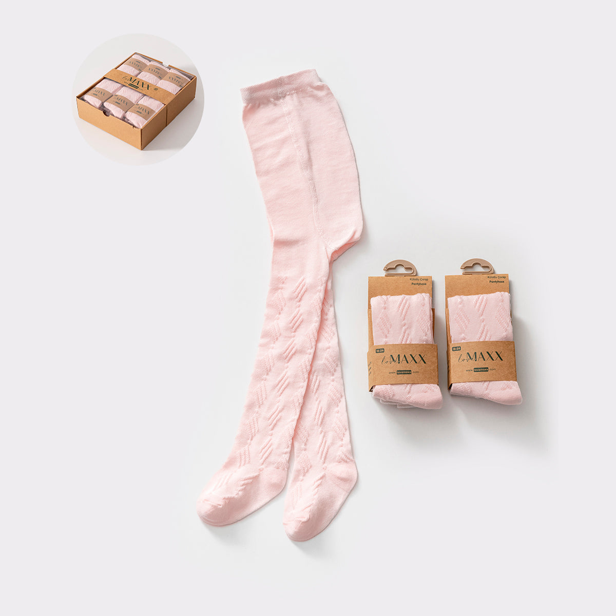 Baby Mädchen Strumpfhose in Rosa | Weich & bequem