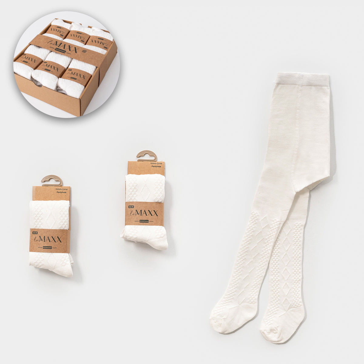 Baby Unisex Strumpfhose in Creme | Weich & bequem