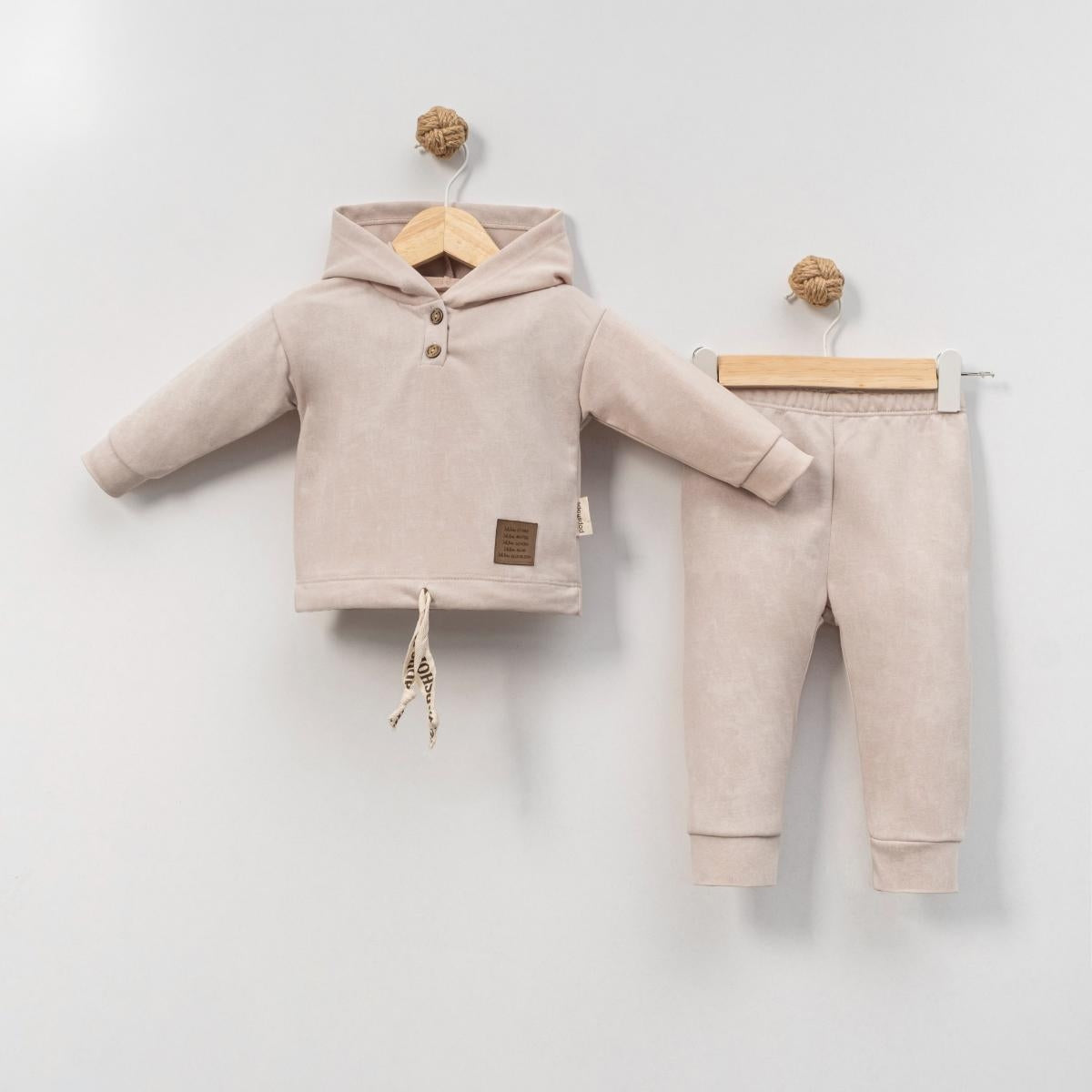 Baby Jungen Jogging Set mit Hoodie – 2-teilig, in 2 Farben erhältlich