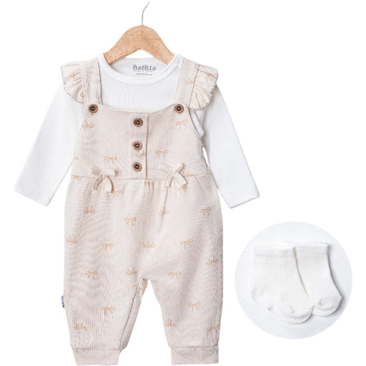 Baby Outfit Set Schleifen