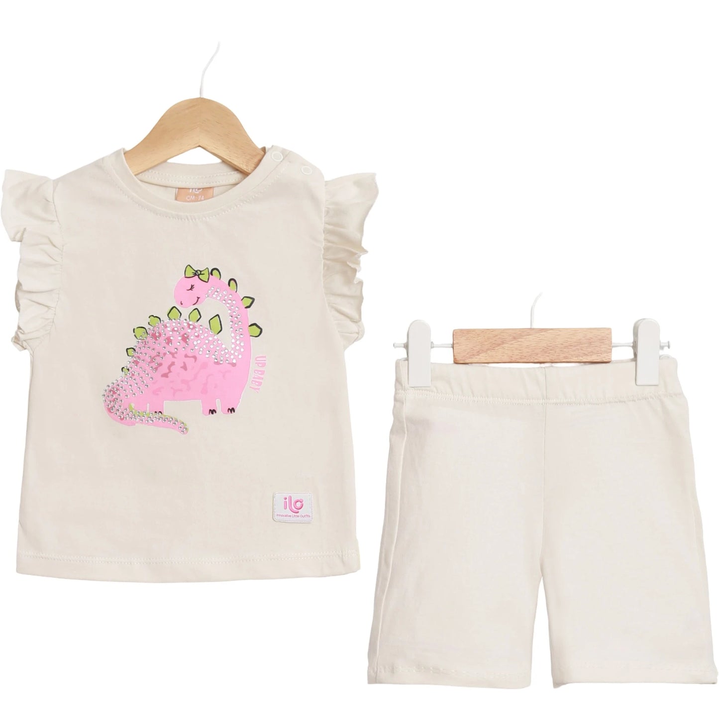 Baby Mädchen Set Dino 2-teilig