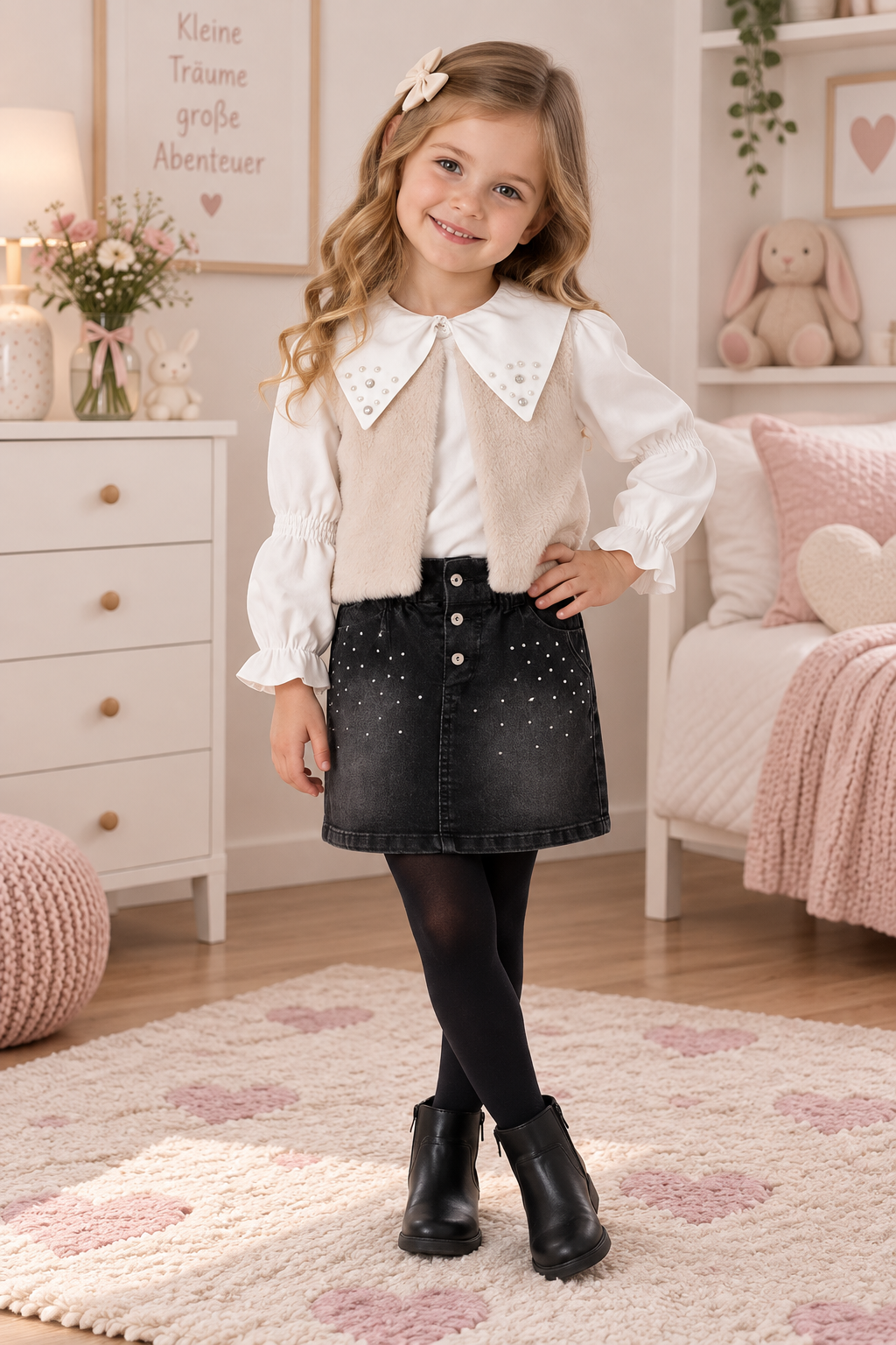 🧵 Produkttitel Mädchen Outfit Set – elegant & modern (3-teilig) 👧✨