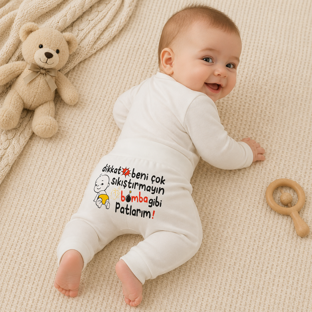 Babyhose Baumwolle Print
