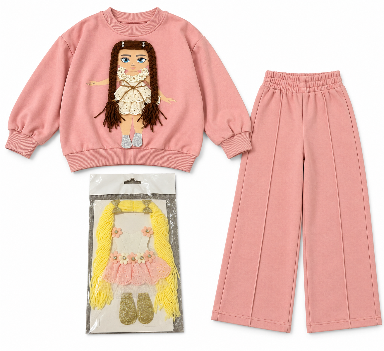 Mädchen Outfit Puppen-Patches