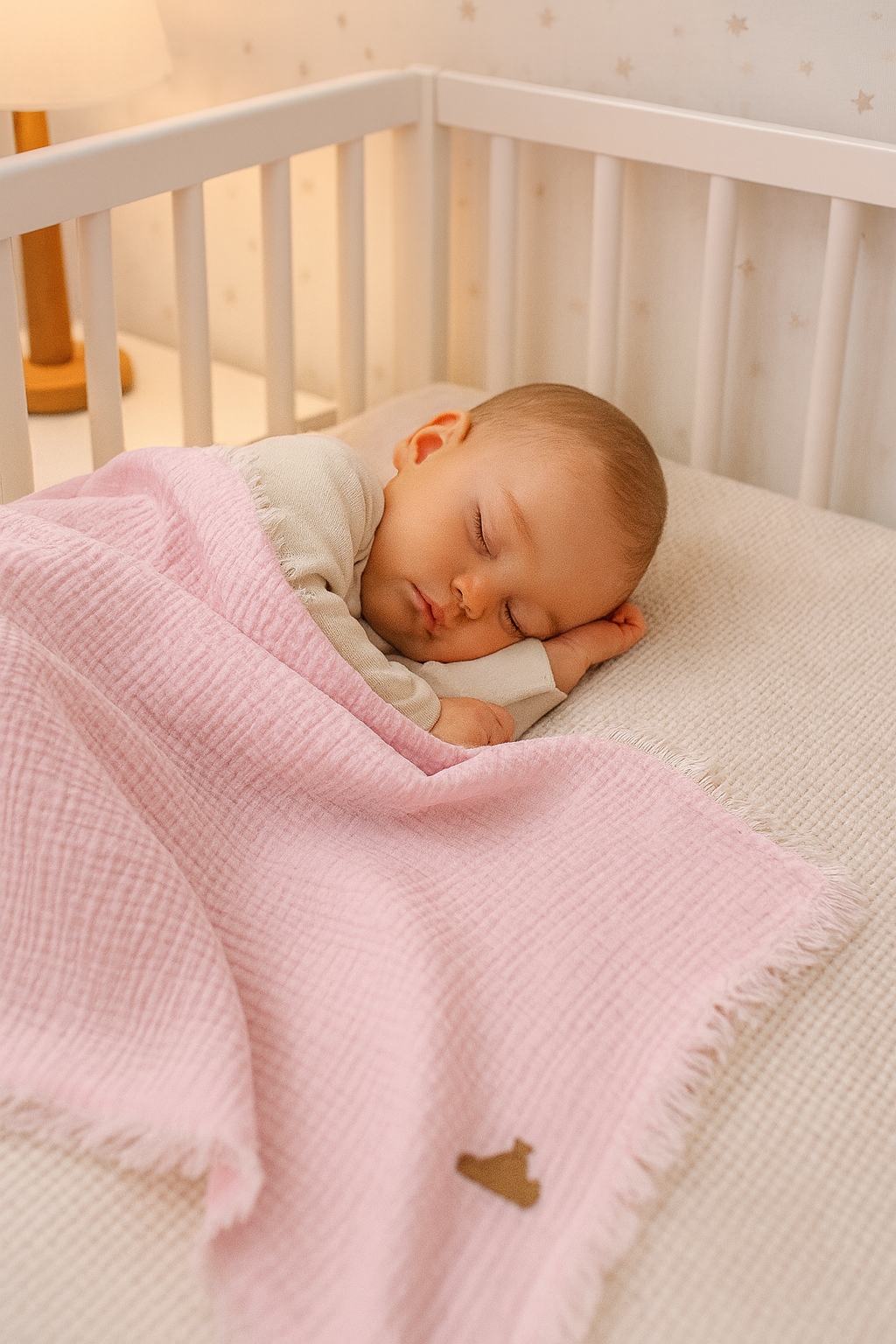 Musselin Babydecke 120x100 cm – 4-lagig aus 100% Baumwolle