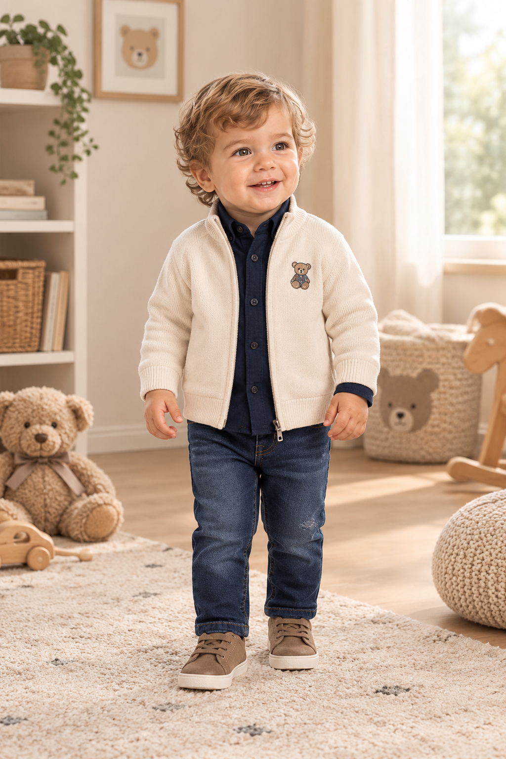 Baby Jungen Set 3-teilig Teddy