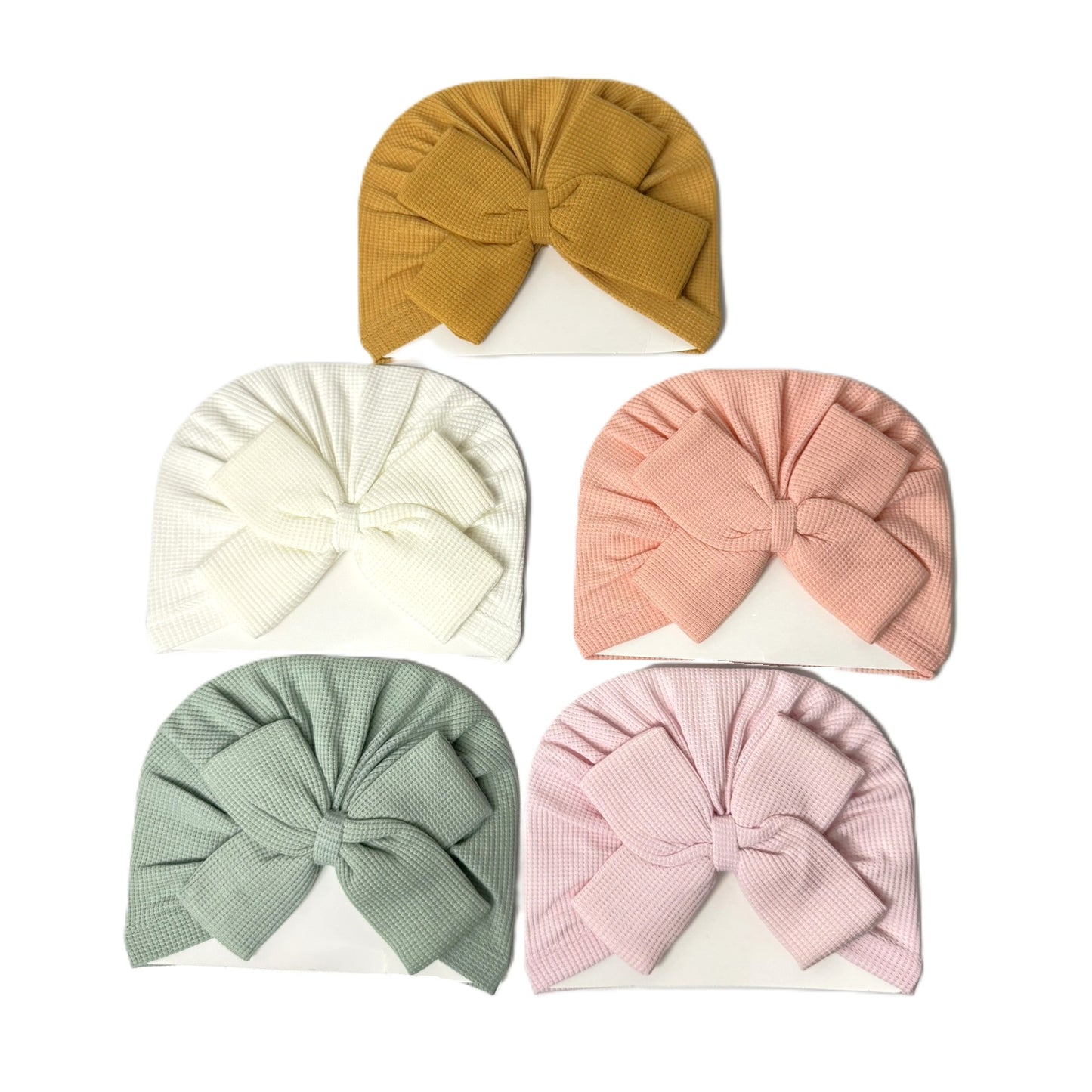 Baby Turban Mütze mit großer Schleife – 5 Farben erhältlich