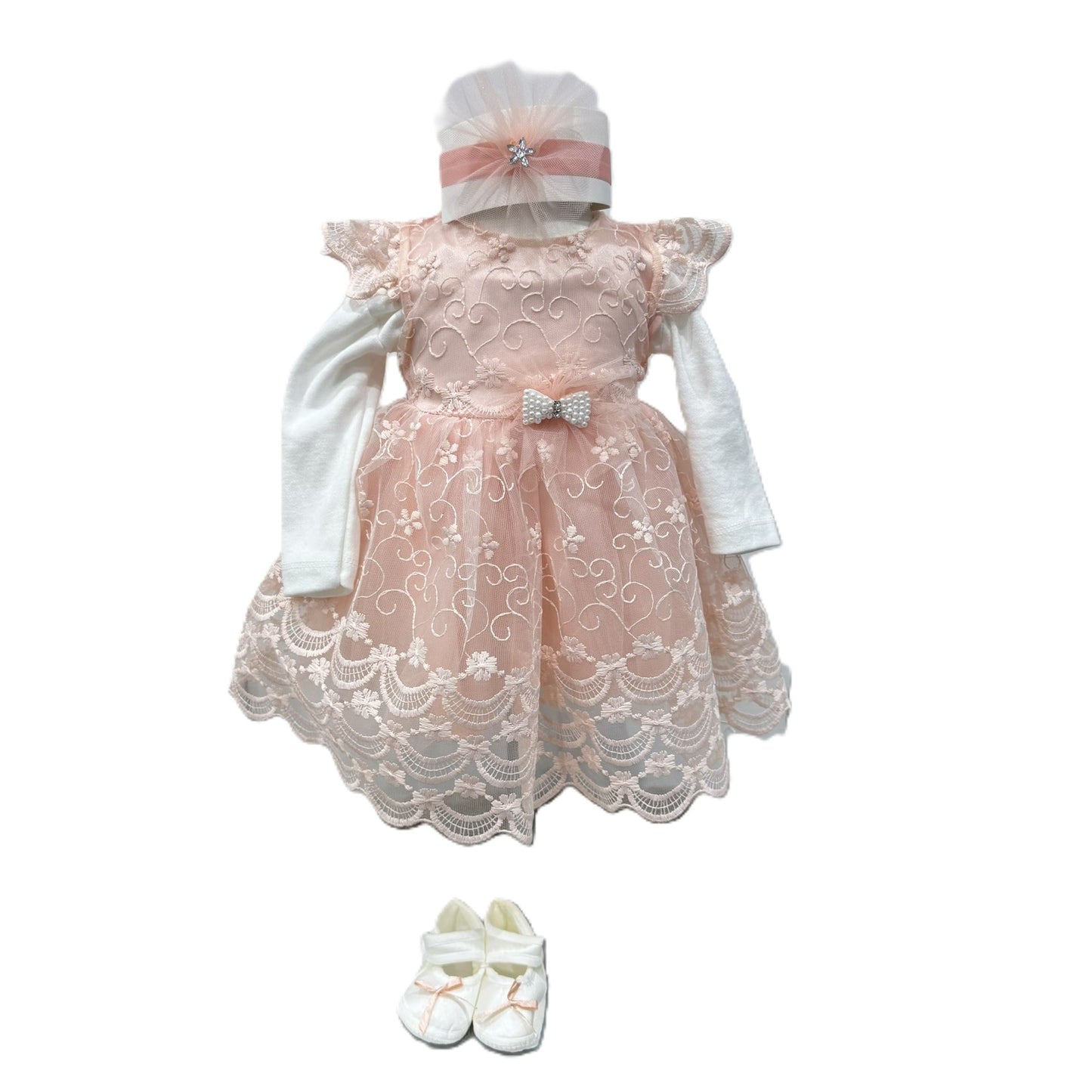 Baby Mädchen Kleid Set – 4-teilig & festlich 👗🎀