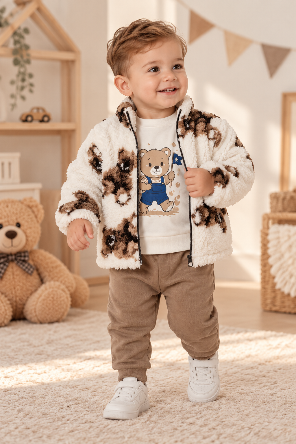 Baby Set 3-teilig Teddy-Motiv