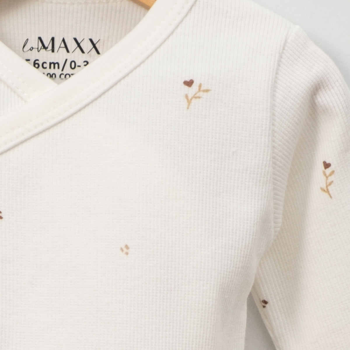 Unisex Baby Erstausstattungs-Set mit Decke | 7-teilig | Naturfarben & zartes Blattmuster