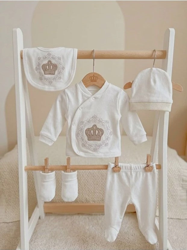 Erstlingsset Krone Beige