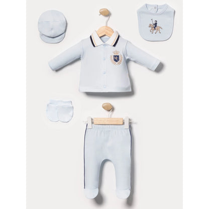 Erstlingsset Hellblau Polo 5-teilig