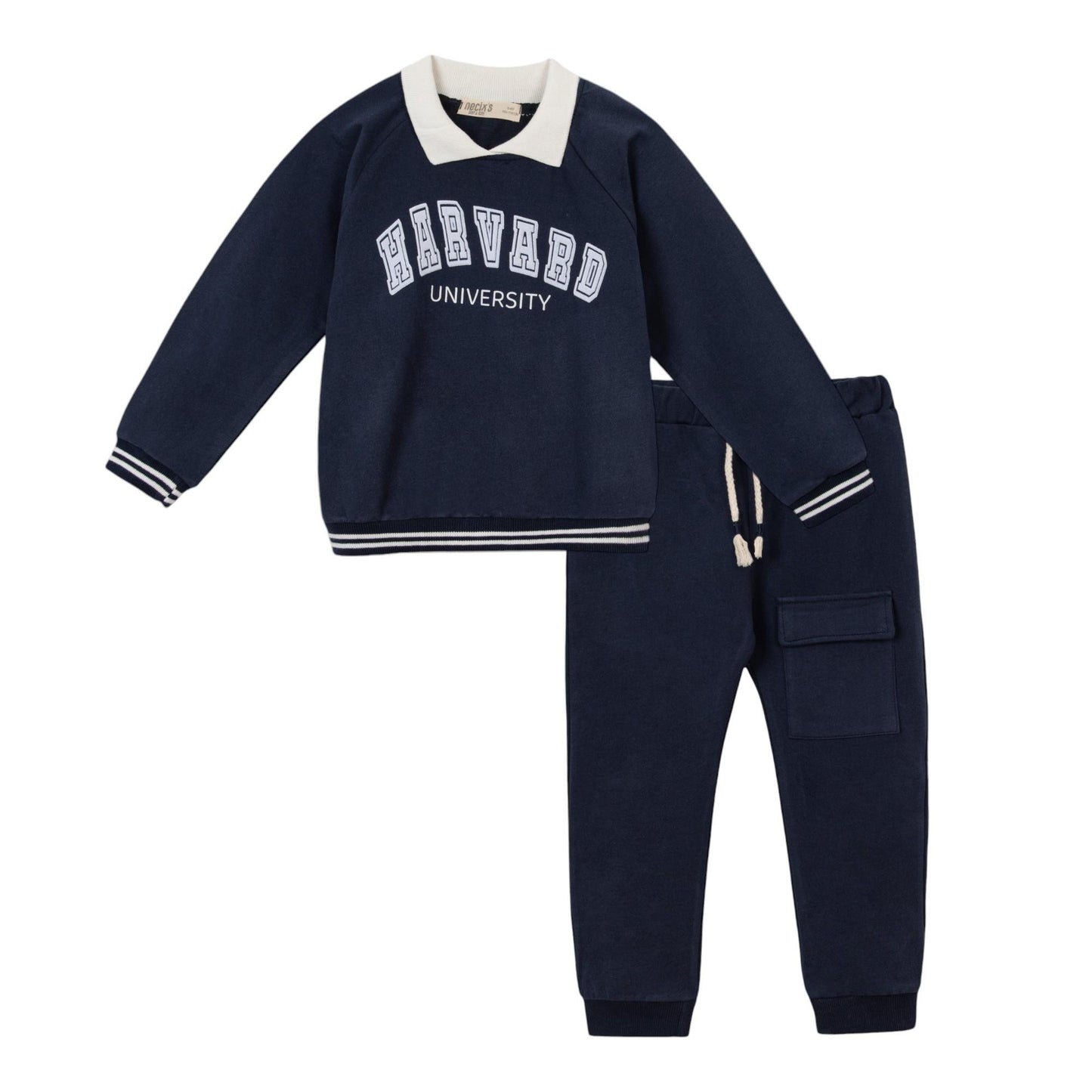 Jungen 2-teiliges Set – Sweatshirt & Hose im College-Stil