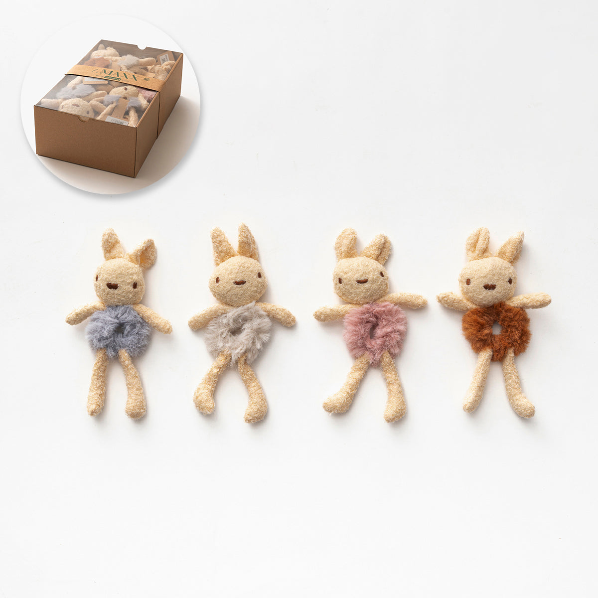 Süßer Mädchen-Haargummi mit Häschen | 4 Farben erhältlich