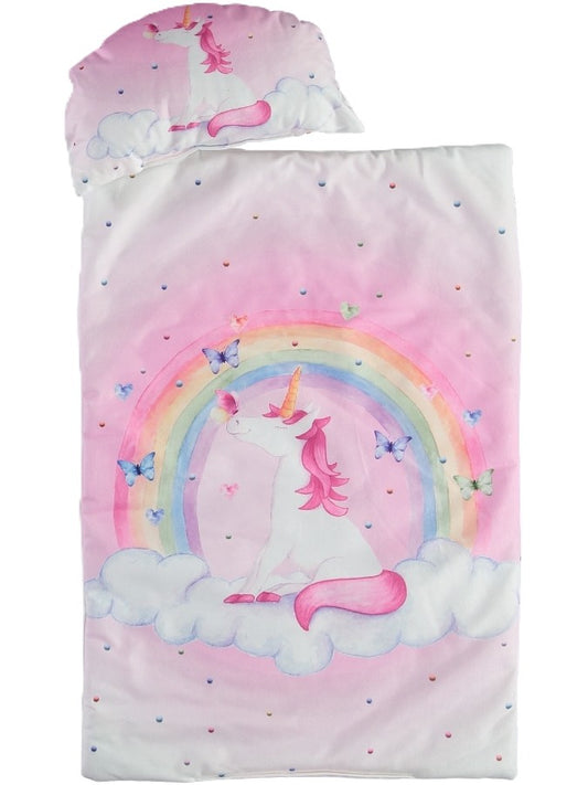 Wickelunterlage „Unicorn Rainbow“ – für Babymädchen | Weich & wasserabweisend