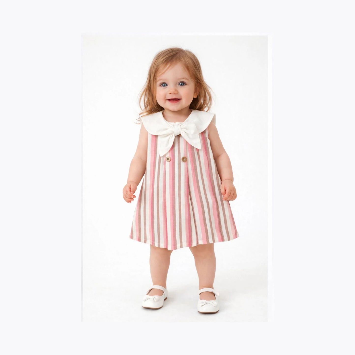 Kleid Baumwolle Streifen
