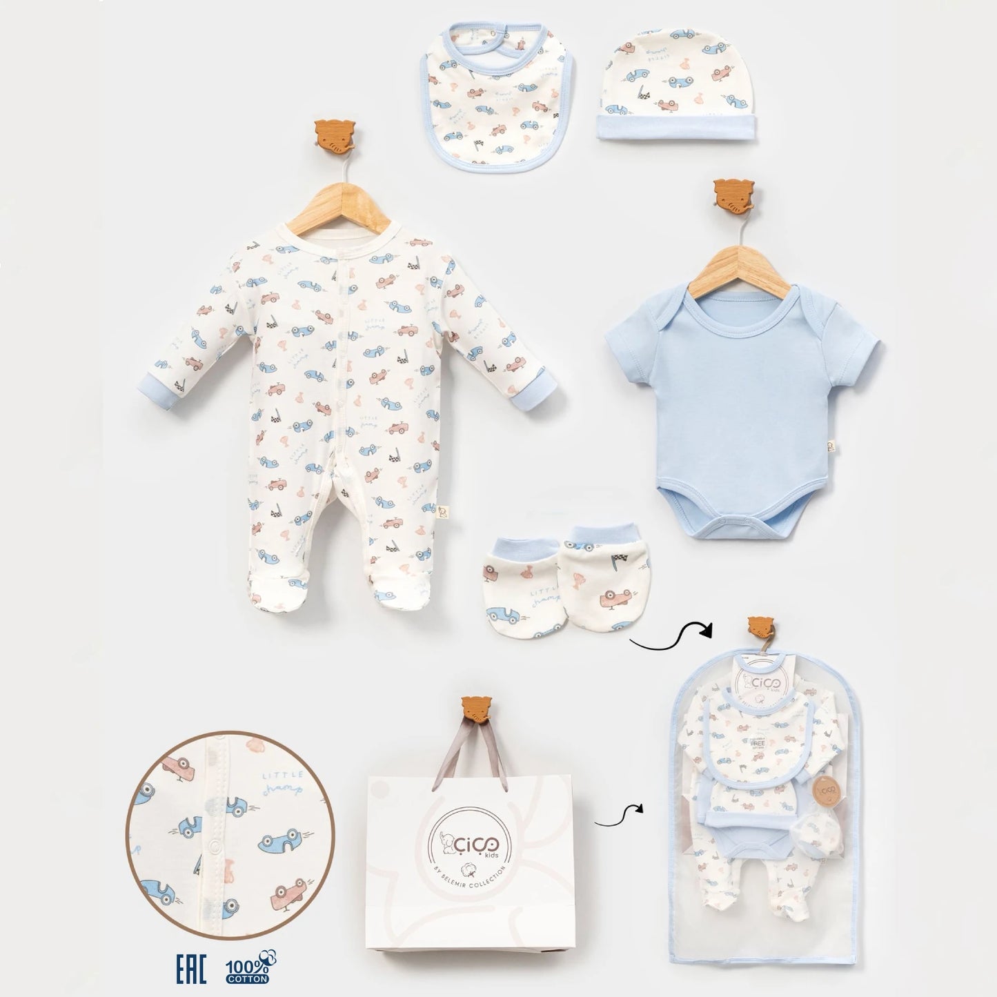 Baby Geschenkset Hellblau