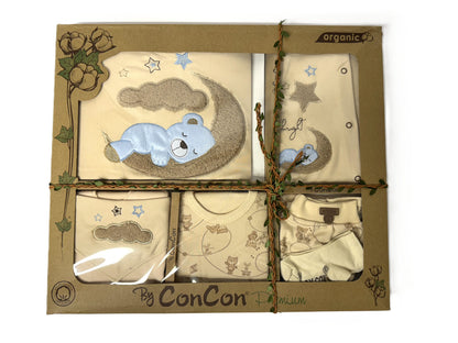 Baby Erstausstattung 10-teilig – Bio-Baumwolle Set mit Bärchen