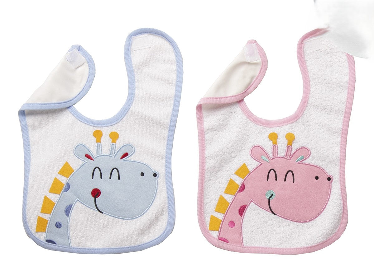 Baby Lätzchen mit süßem Giraffen-Motiv