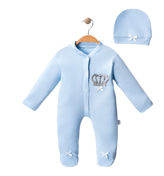 Babystrampler mit Mütze für Jungs – süß & bequem 👶💙
