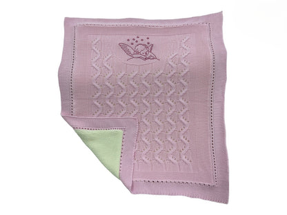 Kuschelige Strickdecke für Babys - gefüttert – 80x100 cm – 4 Farben