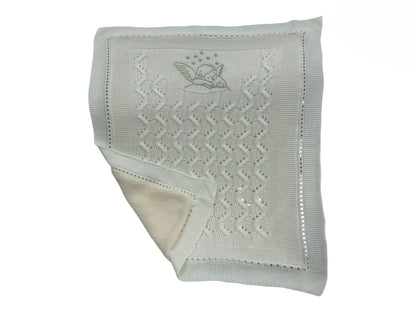 Kuschelige Strickdecke für Babys - gefüttert – 80x100 cm – 4 Farben