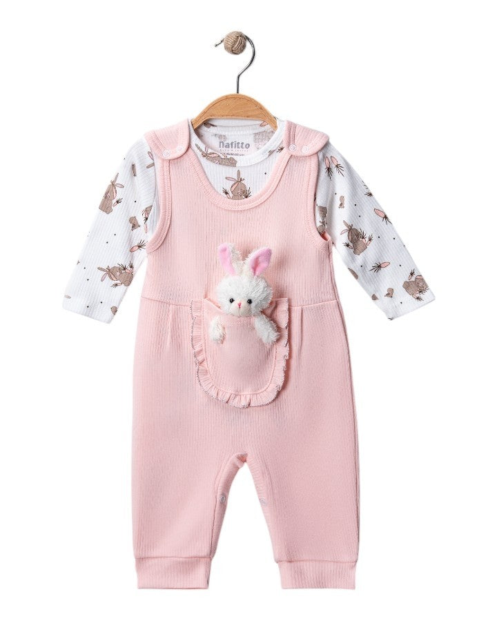 Baby Mädchen Set Hase