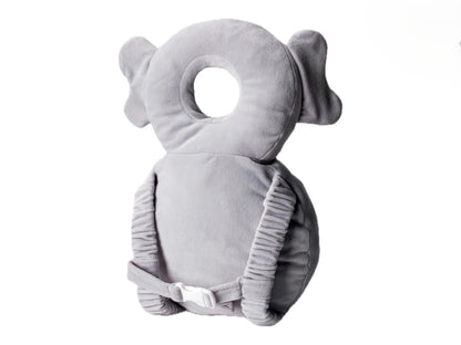 Baby Kopf- & Rückenschutz – Elefanten Design, weich & sicher