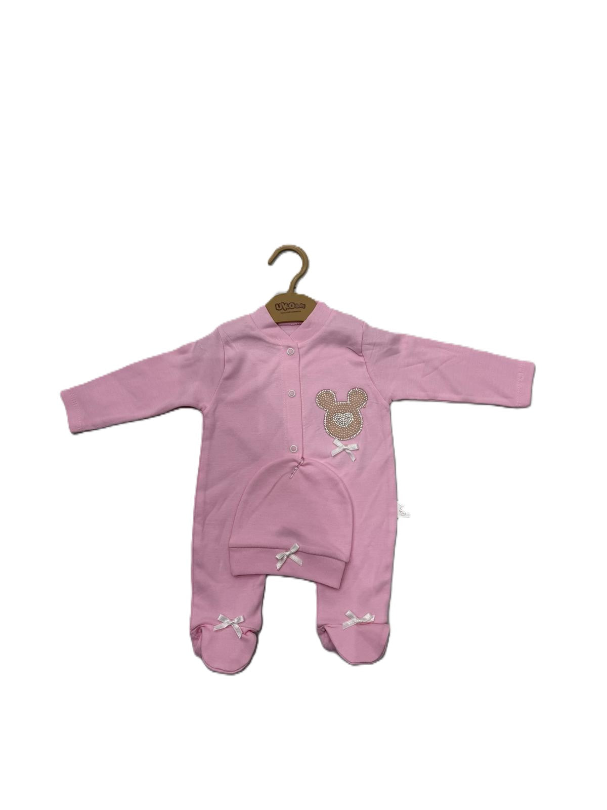 Mädchen Baby-Strampler mit Mütze – süß & bequem 🎀👶