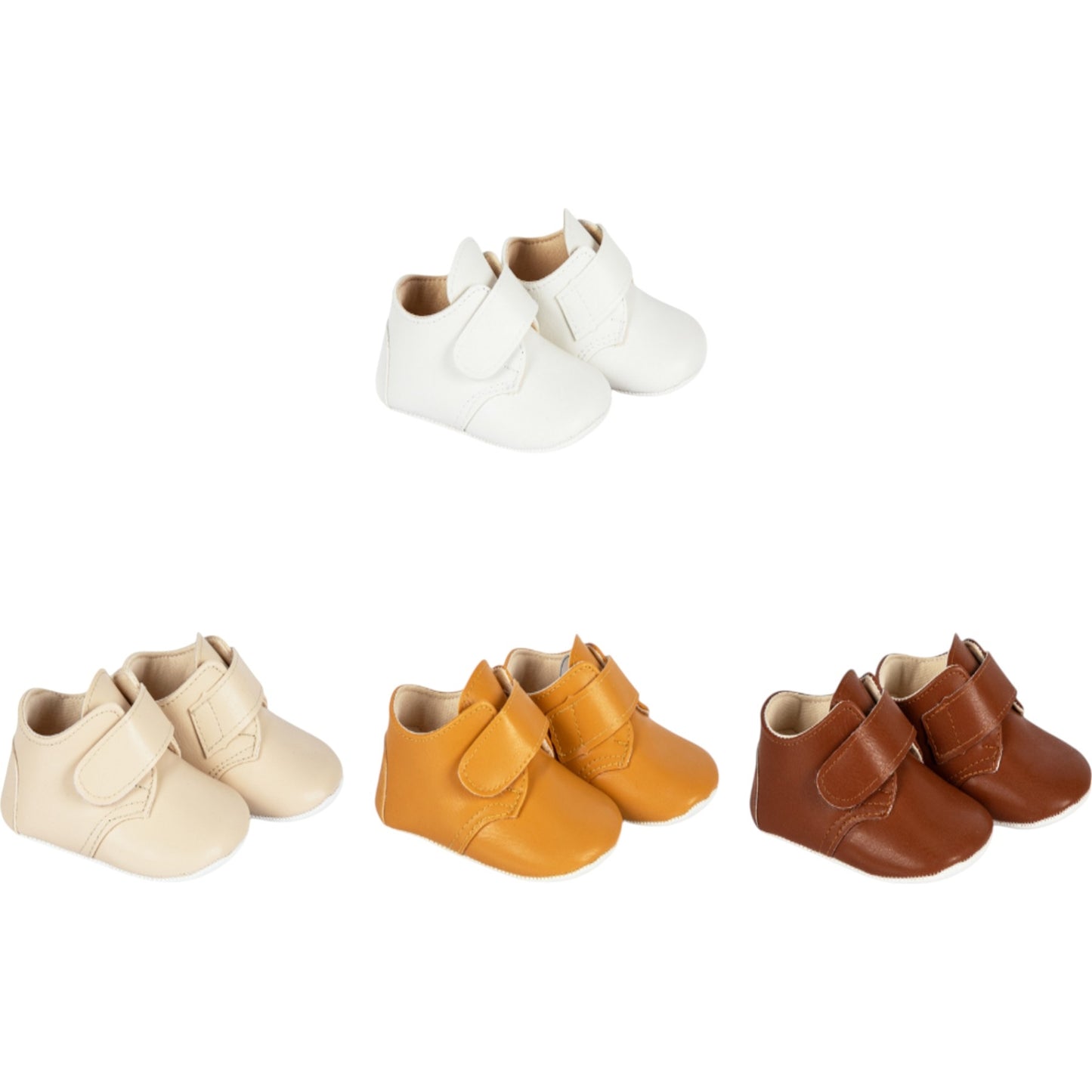 Babyschuhe für Jungen – weiche Krabbelschuhe mit Klettverschluss in 4 Farben