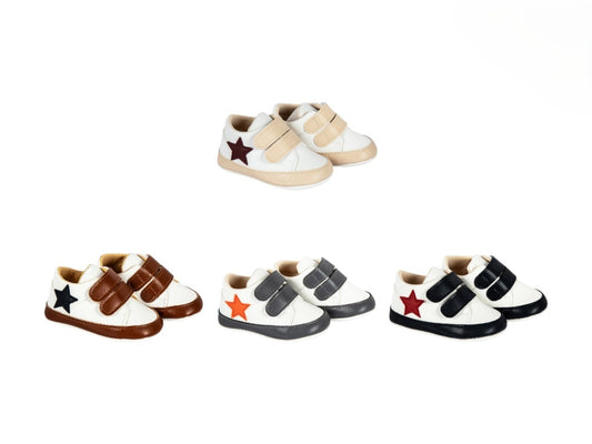 Babyschuhe mit Stern – Klettverschluss Sneaker in 4 Farben