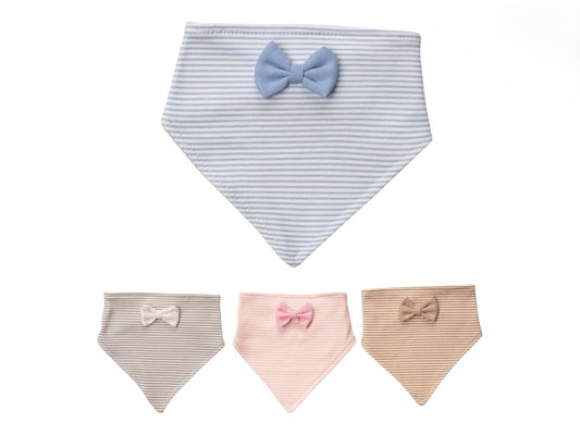 Baby Halstuch mit Schleife – 100 % Baumwolle, in 4 Farben erhältlich