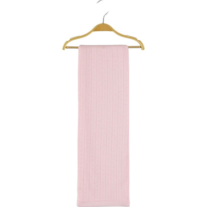 Doppellagige Babydecke aus 100 % Baumwolle – 3 Farben Hellblau, Rosa & Weiß