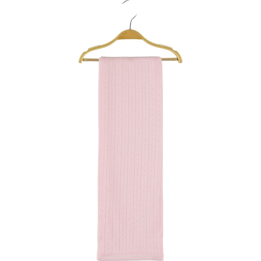 Doppellagige Babydecke aus 100 % Baumwolle – 3 Farben Hellblau, Rosa & Weiß