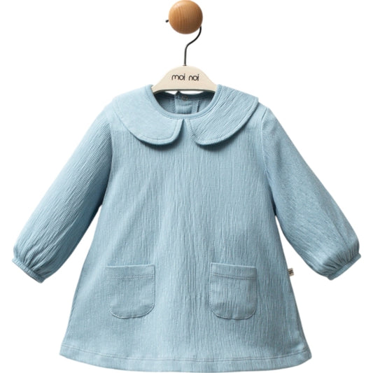 Süßes Babykleid für Mädchen – zart & elegant in Hellblau 💙